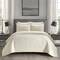 Chic Home NYandC Home Justin 3 Piece Cotton Blend Quilt Set Stone Washed